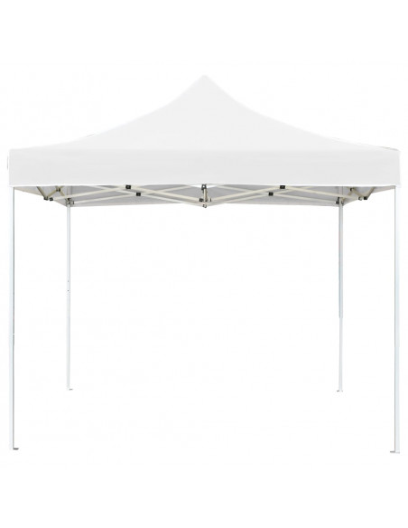 Gazebo Professionale Pieghevole Alluminio 2x2 m Bianco