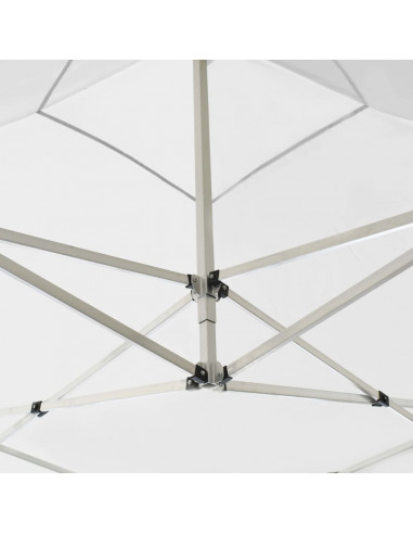 Gazebo Professionale Pieghevole Alluminio 2x2 m Bianco