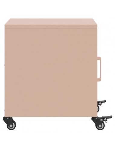 Comodini 2 pz Rosa 36x39x43,5 cm in Acciaio