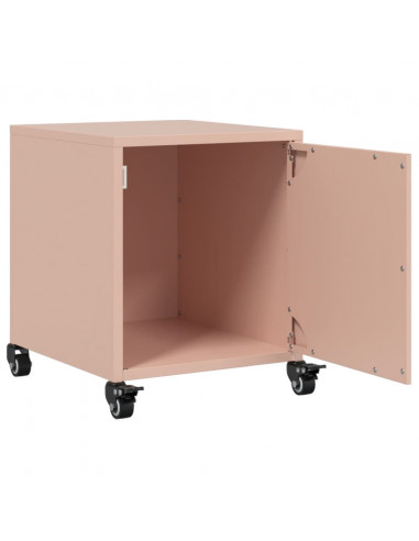 Comodini 2 pz Rosa 36x39x43,5 cm in Acciaio