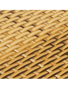 Paravento da Balcone Marrone Chiaro 300x90 cm in Polyrattan