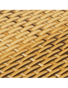 Paravento da Balcone Marrone Chiaro 400x90 cm in Polyrattan