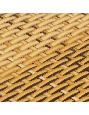 Paravento da Balcone Marrone Chiaro 500x100 cm in Polyrattan