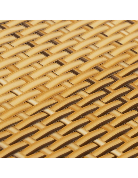 Paravento da Balcone Marrone Chiaro 500x100 cm in Polyrattan