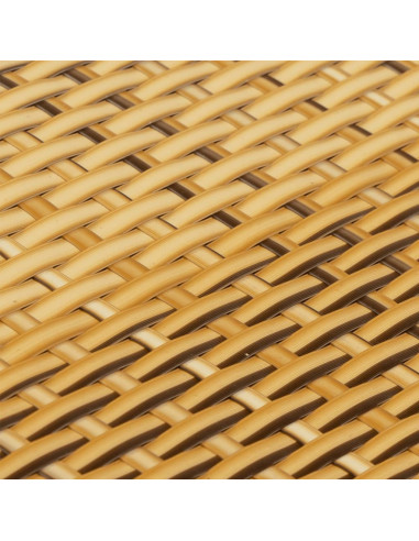 Paravento da Balcone Marrone Chiaro 500x90 cm in Polyrattan