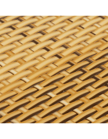 Paravento da Balcone Marrone Chiaro 600x80 cm in Polyrattan