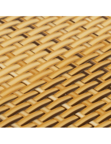 Paravento da Balcone Marrone Chiaro 600x90 cm in Polyrattan