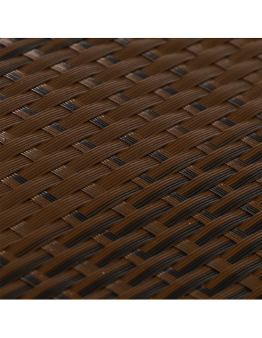 Paravento da Balcone Marrone e Nero 1000x100 cm in Polyrattan