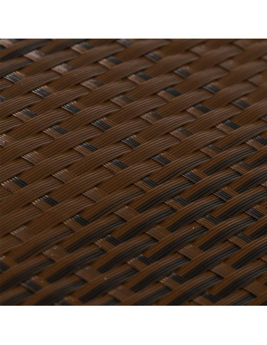 Paravento da Balcone Marrone e Nero 1000x90 cm in Polyrattan