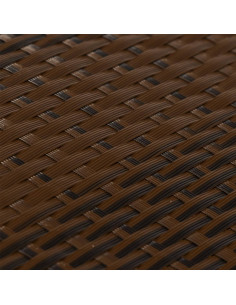 Paravento da Balcone Marrone e Nero 300x80 cm in Polyrattan