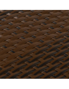 Paravento da Balcone Marrone e Nero 300x90 cm in Polyrattan