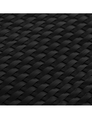 Paravento da Balcone Nero 1000x100 cm in Polyrattan