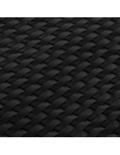 Paravento da Balcone Nero 300x100 cm in Polyrattan