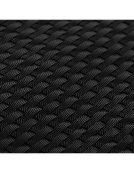 Paravento da Balcone Nero 300x100 cm in Polyrattan