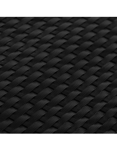 Paravento da Balcone Nero 300x90 cm in Polyrattan