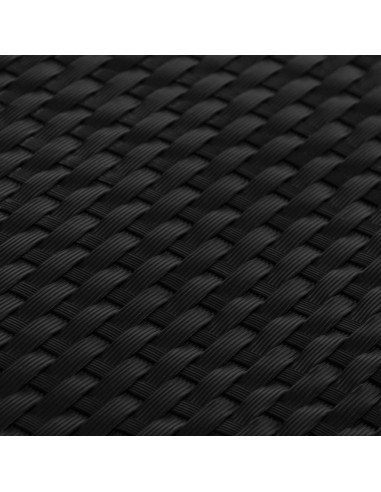 Paravento da Balcone Nero 400x100 cm in Polyrattan