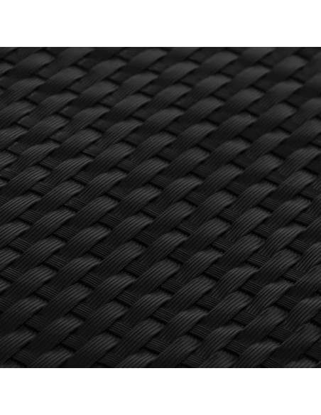 Paravento da Balcone Nero 600x90 cm in Polyrattan