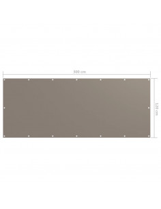 Paravento da Balcone Talpa 120x300 cm Tessuto Oxford