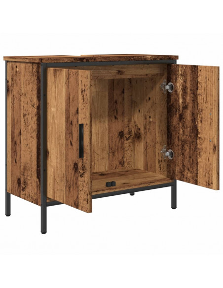 Mobile Sottolavabo Legno Antico 60x30x60 cm Legno Multistrato