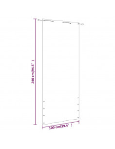 Paravento per Balcone Blu 100x240 cm in Tessuto Oxford