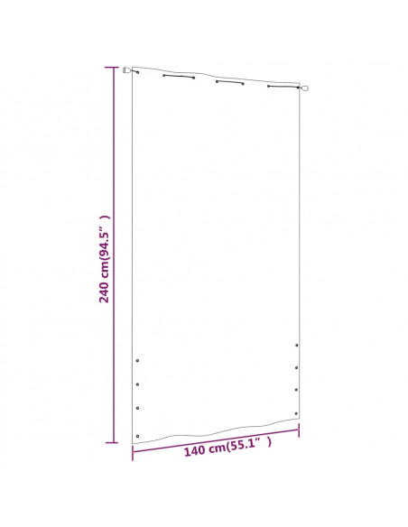 Paravento per Balcone Blu 140x240 cm in Tessuto Oxford