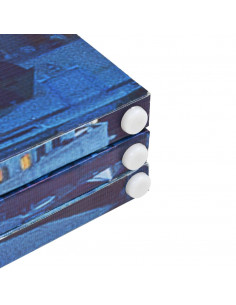 Paravento Pieghevole 120x170 cm Stampa Parigi di Notte