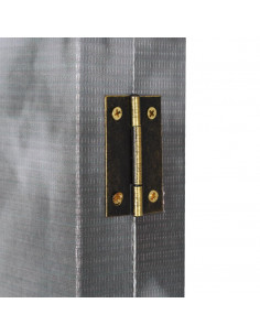 Paravento Pieghevole 160x170 cm Stampa Bus Londra Bianco e Nero