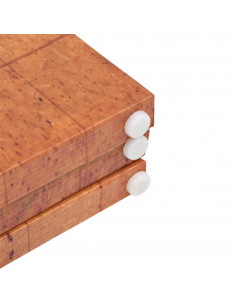 Paravento Pieghevole 160x170 cm Stampa Mappa del Mondo Giallo