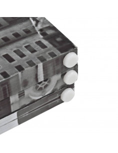 Paravento Pieghevole 200x170 cm Stampa New York Bianco e Nero