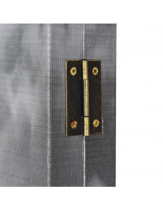 Paravento Pieghevole 228x170 cm Stampa Bus Londra Bianco e Nero