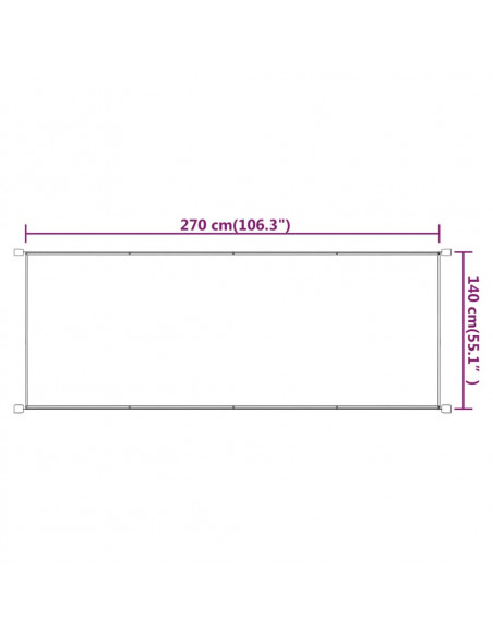 Paravento Verticale Blu 140x270 cm in Tessuto Oxford