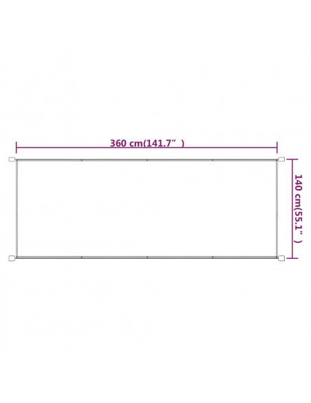 Paravento Verticale Blu 140x360 cm in Tessuto Oxford