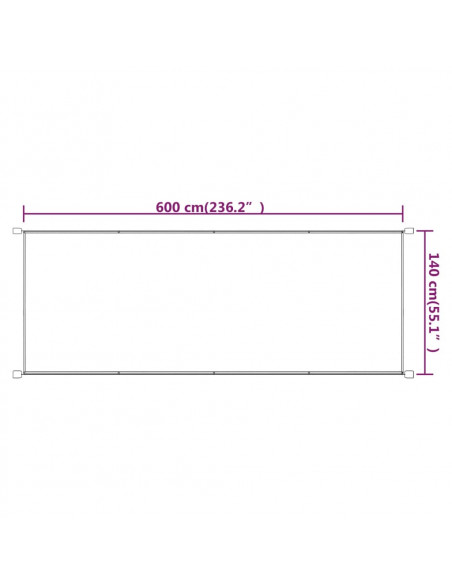 Paravento Verticale Blu 140x600 cm in Tessuto Oxford