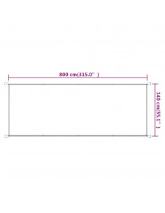 Paravento Verticale Blu 140x800 cm in Tessuto Oxford