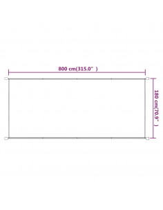 Paravento Verticale Blu 180x800 cm in Tessuto Oxford