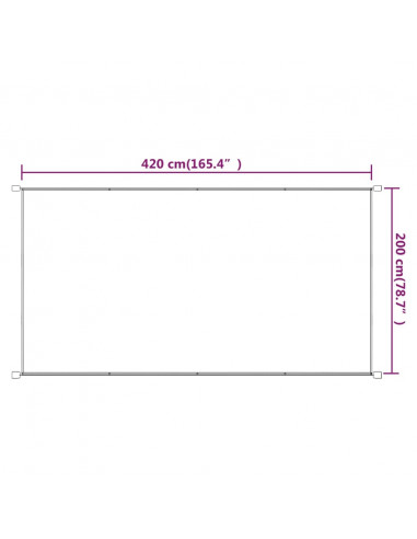 Paravento Verticale Blu 200x420 cm in Tessuto Oxford