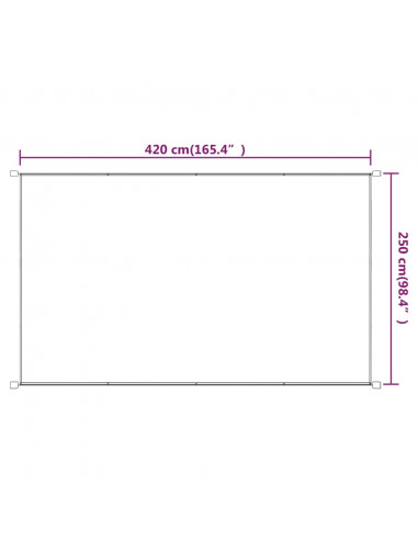 Paravento Verticale Blu 250x420 cm in Tessuto Oxford