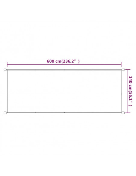 Paravento Verticale Grigio Talpa 140x600 cm in Tessuto Oxford