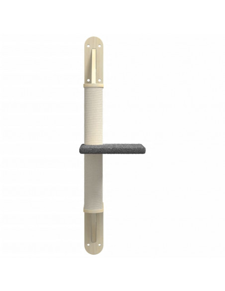 Albero per Gatti con Tiragraffi a Parete Grigio Scuro 85,5 cm