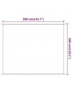 Paravento Verticale Verde Chiaro 300x360 cm in Tessuto Oxford