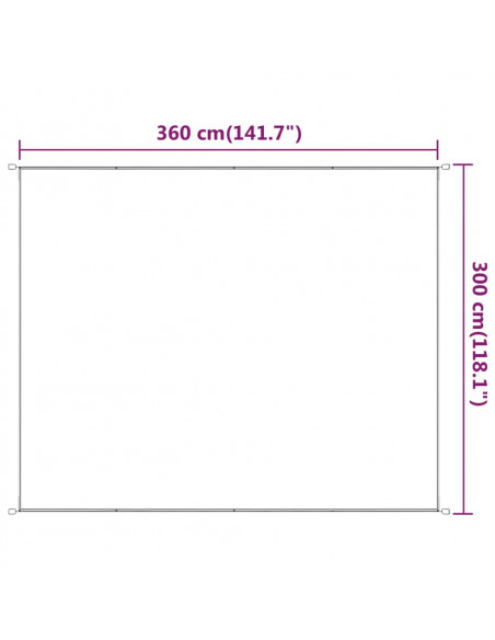 Paravento Verticale Verde Chiaro 300x360 cm in Tessuto Oxford