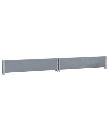 Paretale per Pallet Grigio 100x100 cm in Legno Massello di Pino