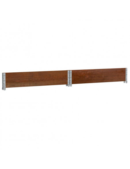 Paretale per Pallet Marrone 100x100cm in Legno Massello di Pino