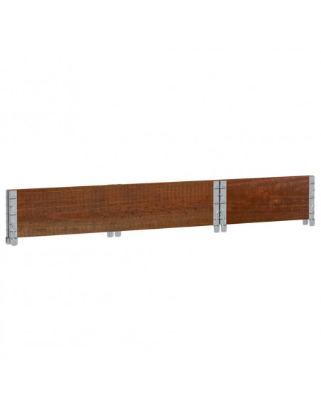 Paretale per Pallet Marrone 100x50cm in Legno Massello di Pino