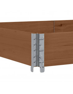 Paretale per Pallet Marrone 150x100cm in Legno Massello di Pino