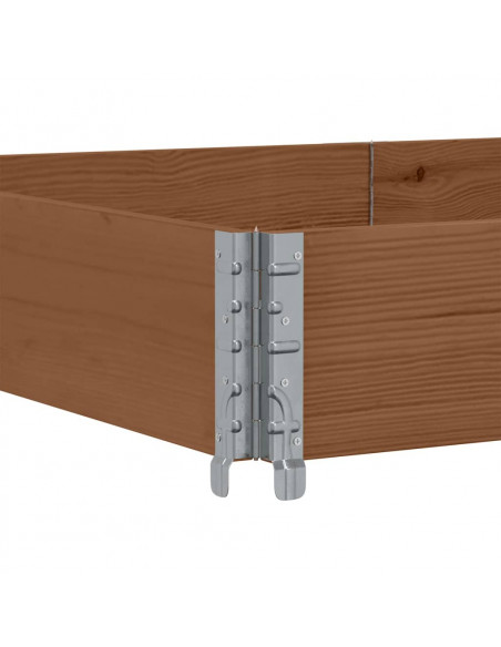 Paretale per Pallet Marrone 150x100cm in Legno Massello di Pino