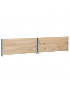 Paretali per Pallet 2 pz 100x100 cm in Legno Massello di Pino