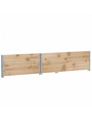Paretali per Pallet 2 pz 120x80 cm in Legno Massello di Pino