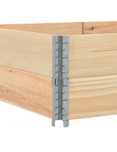 Paretali per Pallet 2 pz 150x100 cm in Legno Massello di Pino