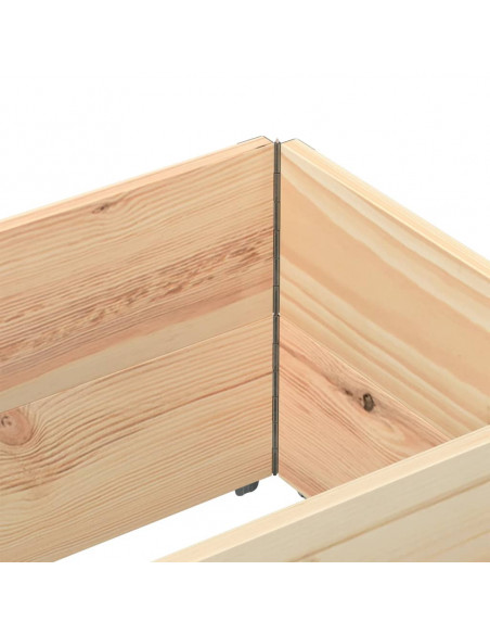 Paretali per Pallet 2 pz 150x50 cm in Legno Massello di Pino